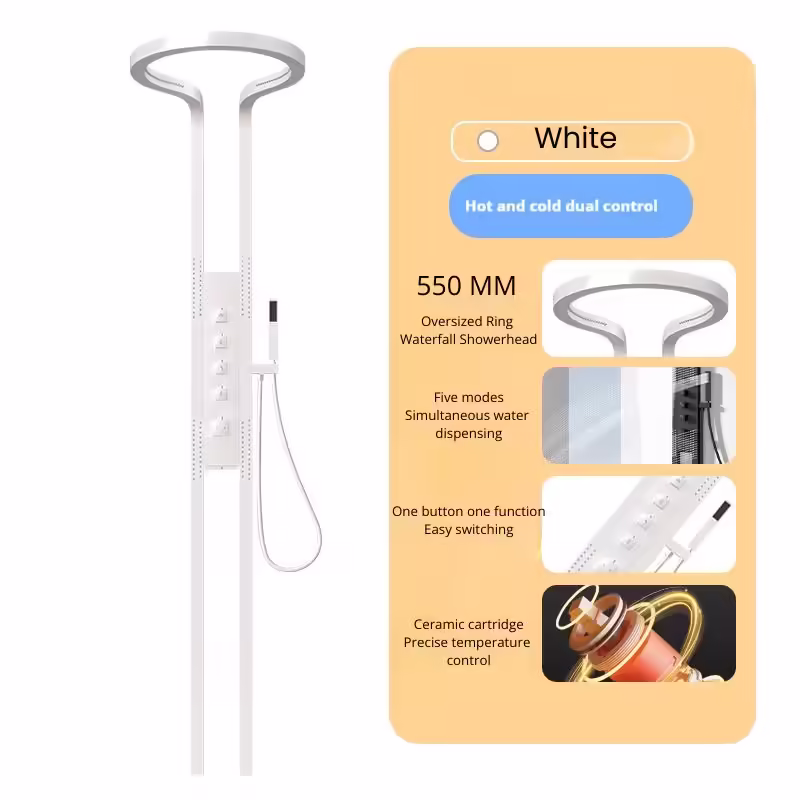 Luxury Design White Rain Shower