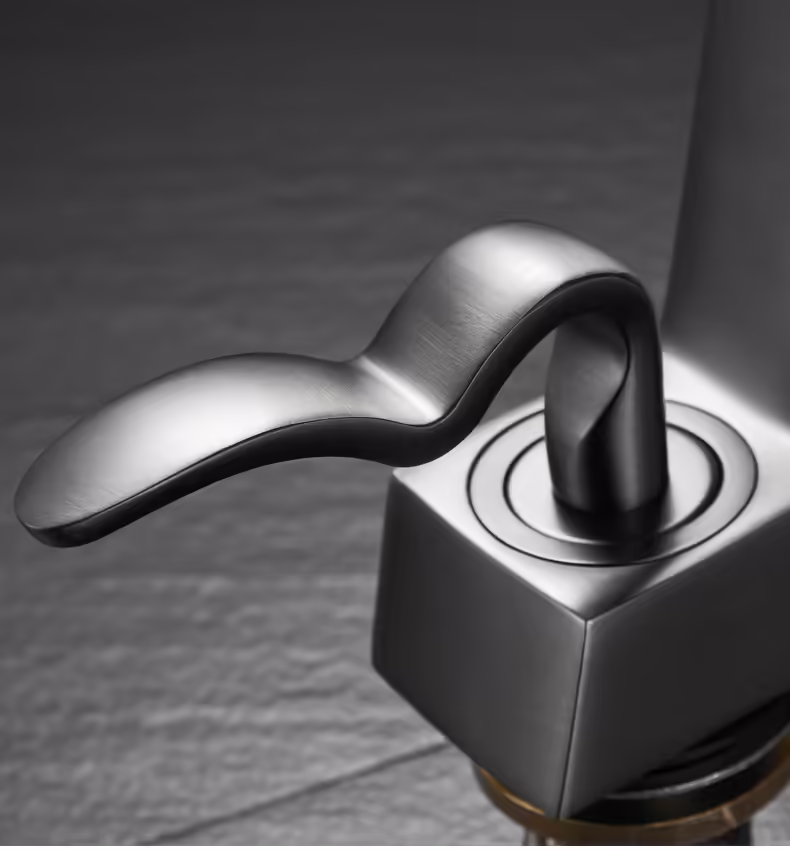 handle of space basin faucet