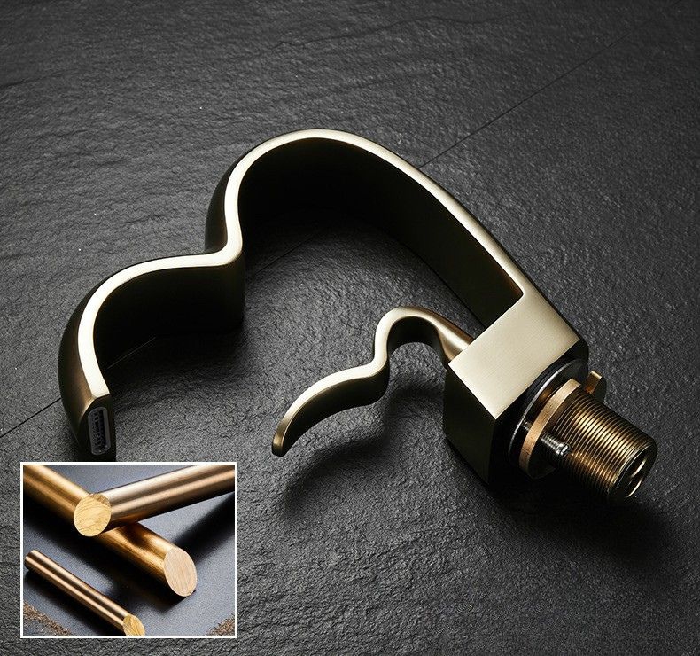 space brass basin faucet