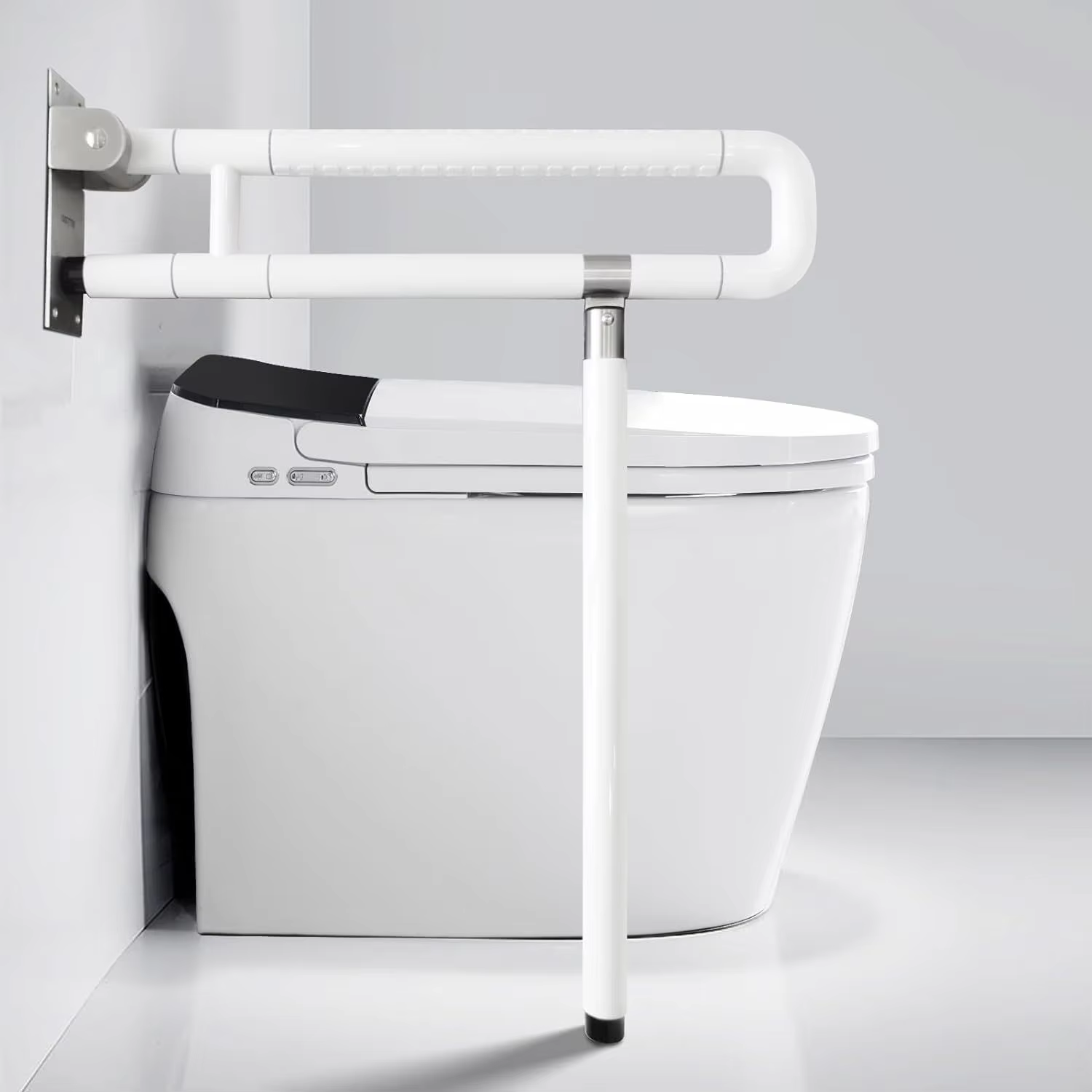 White Stainless Steel Shower Safety Hand Rail
